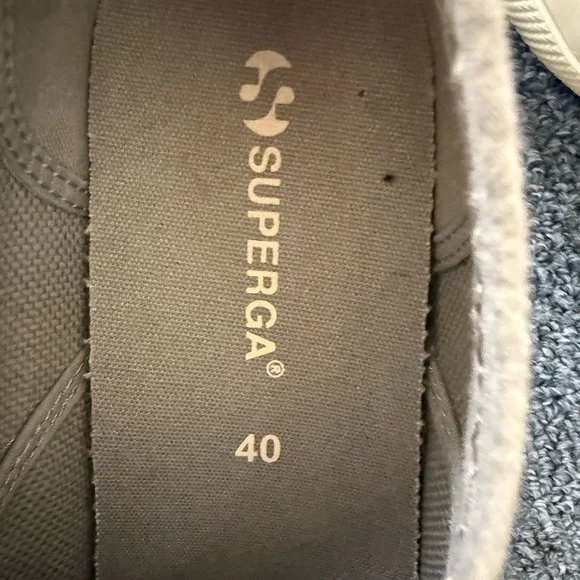 Superga Grey 2750 Cory Classic Unisex Canvas Sneakers Size 8-9 - Picture 4 of 6